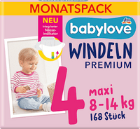Windeln Premium Gr.4 maxi (8-14 kg), Monatspack, 168 St