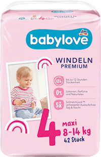 Windeln Premium Gr. 4 Maxi (8-14 kg), 42 St