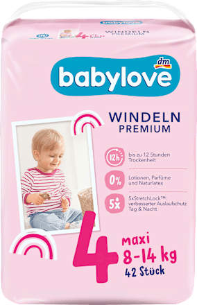Windeln Premium Gr. 4 Maxi (8-14 kg), 42 St