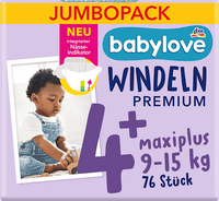 Windeln Premium Gr. 4+ maxiplus (9-15 kg) Jumbopack, 76 St