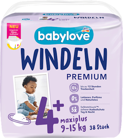 Windeln Premium Gr. 4+ maxiplus (9-15 kg), 38 St