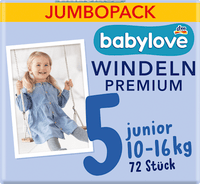 Windeln Premium Gr. 5 Junior (10-16 kg), Jumbopack, 72 St