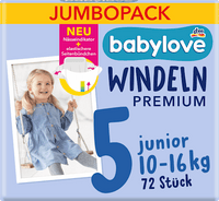 Windeln Premium Gr. 5 junior (10-16 kg), Jumbopack, 72 St