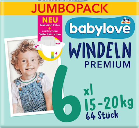 Windeln Premium Gr. 6 XL(15-20 kg) Jumbopack, 64 St