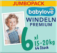 Windeln Premium Gr. 6 XL (15-20 kg), Jumbopack, 64 St