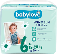 Windeln Premium Gr. 6, XL, 15-20 kg, 32 St babylove