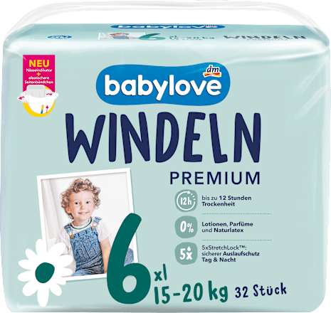 Windeln Premium Gr. 6 XL (15-20 kg), 32 St