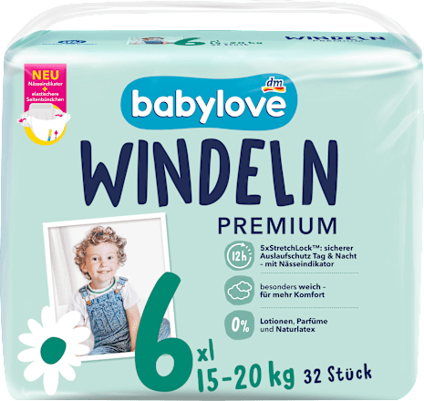 Windeln Premium Gr. 6 XL (15-20 kg), 32 St