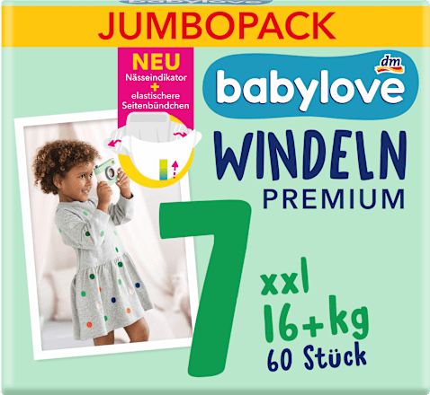 Windeln Premium Gr. 7 XXL (16+ kg) Jumbopack, 60 St