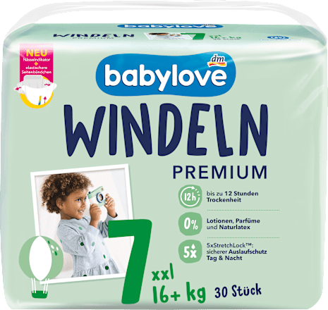 Windeln Premium Gr. 7 XXL (16+ kg), 30 St