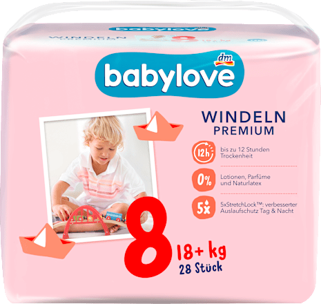 Premium luiers maat 8 18+ kg, 28 stuks