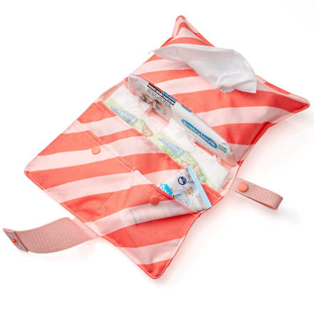 Windeltasche rosa/rot, 1 St