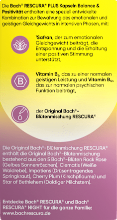 Bachblüten Balance & Positivität Kapseln, 30 St
