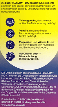 Bachblüten Ruhige Nächte Kapseln, 30 St