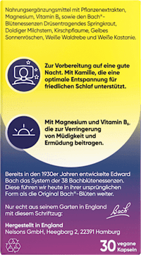 Ruhige Nächte Bachblüten Kapseln, 30 St