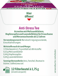 Arzneitee, Anti-Stress Tee (12 Beutel), 21 g