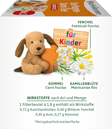 Arzneitee, Bio Magen-Darm Tee für Kinder (12 Beutel), 21,6 g