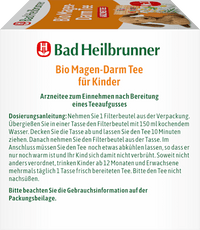Arzneitee, Bio Magen-Darm Tee für Kinder (12 Beutel), 21,6 g