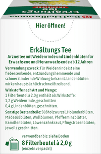 Medicinale thee, koude thee (8 zakjes), 16 g