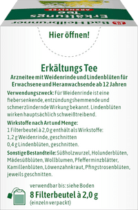 Medicinale thee, koude thee (8 zakjes), 16 g