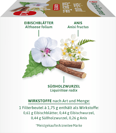 Arzneitee, Hals- & Rachen Tee (12 Beutel), 21 g