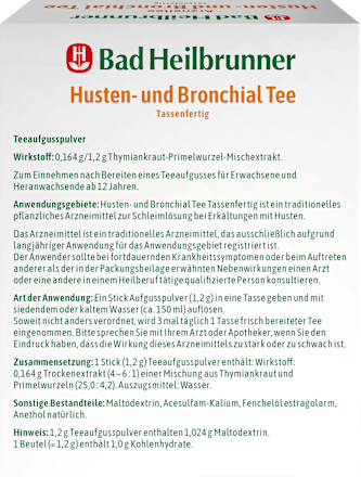 Arzneitee Husten- & Bronchialtee (10 Stück), 12 g