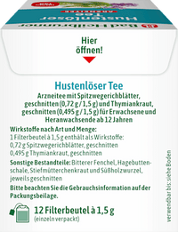 Arzneitee, Hustenlöser Tee (12 Beutel), 18 g