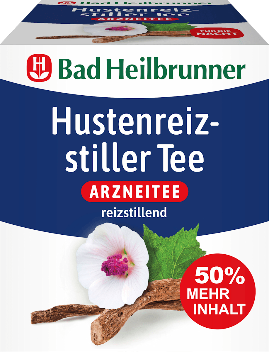 Bad Heilbrunner Arzneitee, infusion calmant la toux (12 sachets), 21 g
