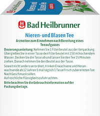 Arzneitee, Nieren- & Blasentee (12 Beutel), 21,6 g