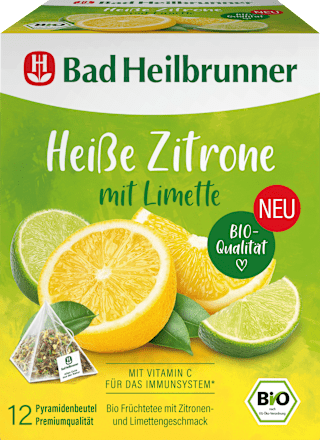 Vruchtenthee, warme citroen met limoen (12 theezakjes), 30 g