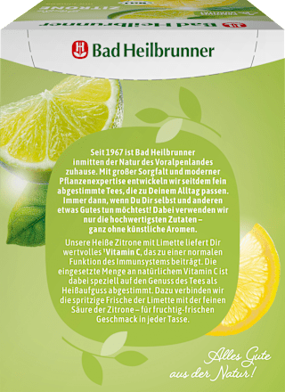 Früchtetee, Heiße Zitrone mit Limette (12 Beutel), 30 g