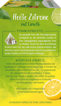 Vruchtenthee, warme citroen met limoen (12 theezakjes), 30 g