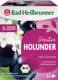 Früchtetee, Heißer Holunder mit Aronia (12 Beutel), 30 g