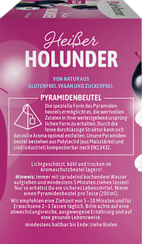 Früchtetee, Heißer Holunder mit Aronia (12 Beutel), 30 g