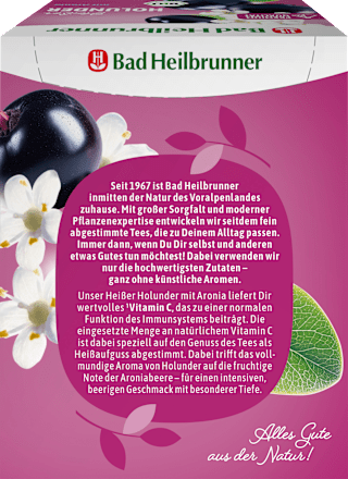 Früchtetee, Heißer Holunder mit Aronia (12 Beutel), 30 g