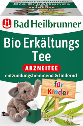 Kindertee, Bio Erkältungs Tee (8 Beutel), 12,8 g Bad Heilbrunner