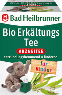 Kindertee, Bio Erkältungs Tee (8 Beutel), 12,8 g Bad Heilbrunner