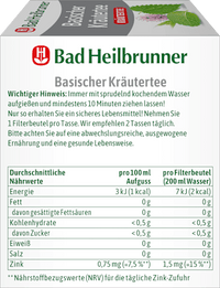 Alkalische kruidenthee met zink (8 zakjes), 14,4 g