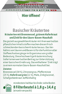 Alkalische kruidenthee met zink (8 zakjes), 14,4 g