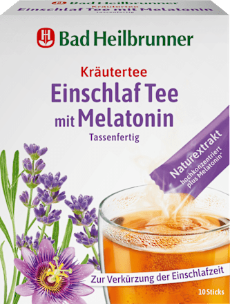 Kräutertee Einschlaftee mit Melatonin (10 Sticks), 10 g
