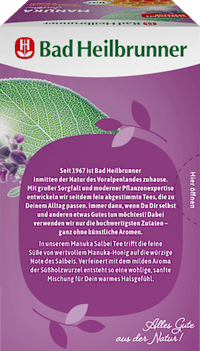 Kräutertee Manuka Salbei mit Manuka-Honig, Süßholzwurzel & Salbei (20 Beutel), 40 g