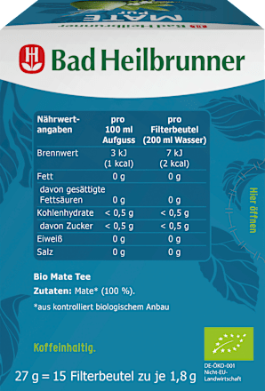 Kräutertee Mate Pur (15 Beutel), 27 g