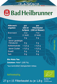 Kräutertee Mate Pur (15 Beutel), 27 g