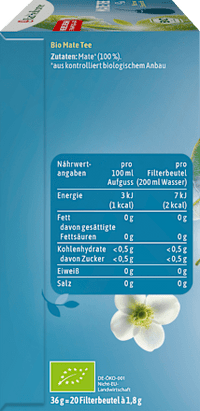 Kräutertee Mate Pur (20 Beutel), 36 g