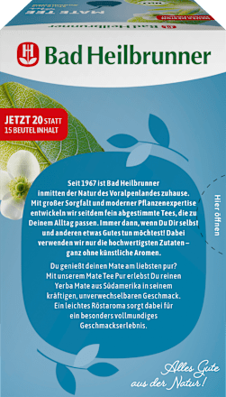 Kräutertee Mate Pur (20 Beutel), 36 g