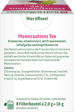 Kruidenthee "Menstruatiethee" (8 zakjes), 16 g