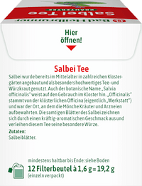 Kräutertee, Salbei (12 Beutel), 19,2 g