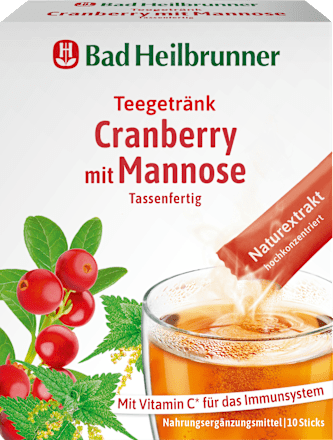 Teegetränk Cranberry mit Mannose (10 Stück), 12 g