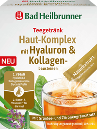 Teegetränk, Haut-Komplex mit Hyaluron & Kollagenbausteinen (10 Sticks), 12 g