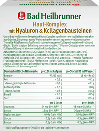 Teegetränk, Haut-Komplex mit Hyaluron & Kollagenbausteinen (10 Sticks), 12 g
